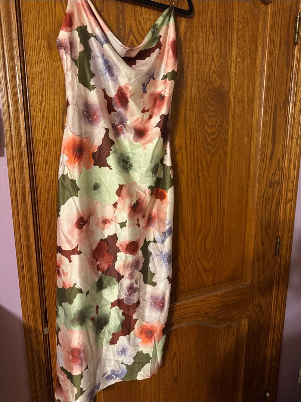 Lovely Day Never Worn Floral Maxi Slip Dress in Multi-Color